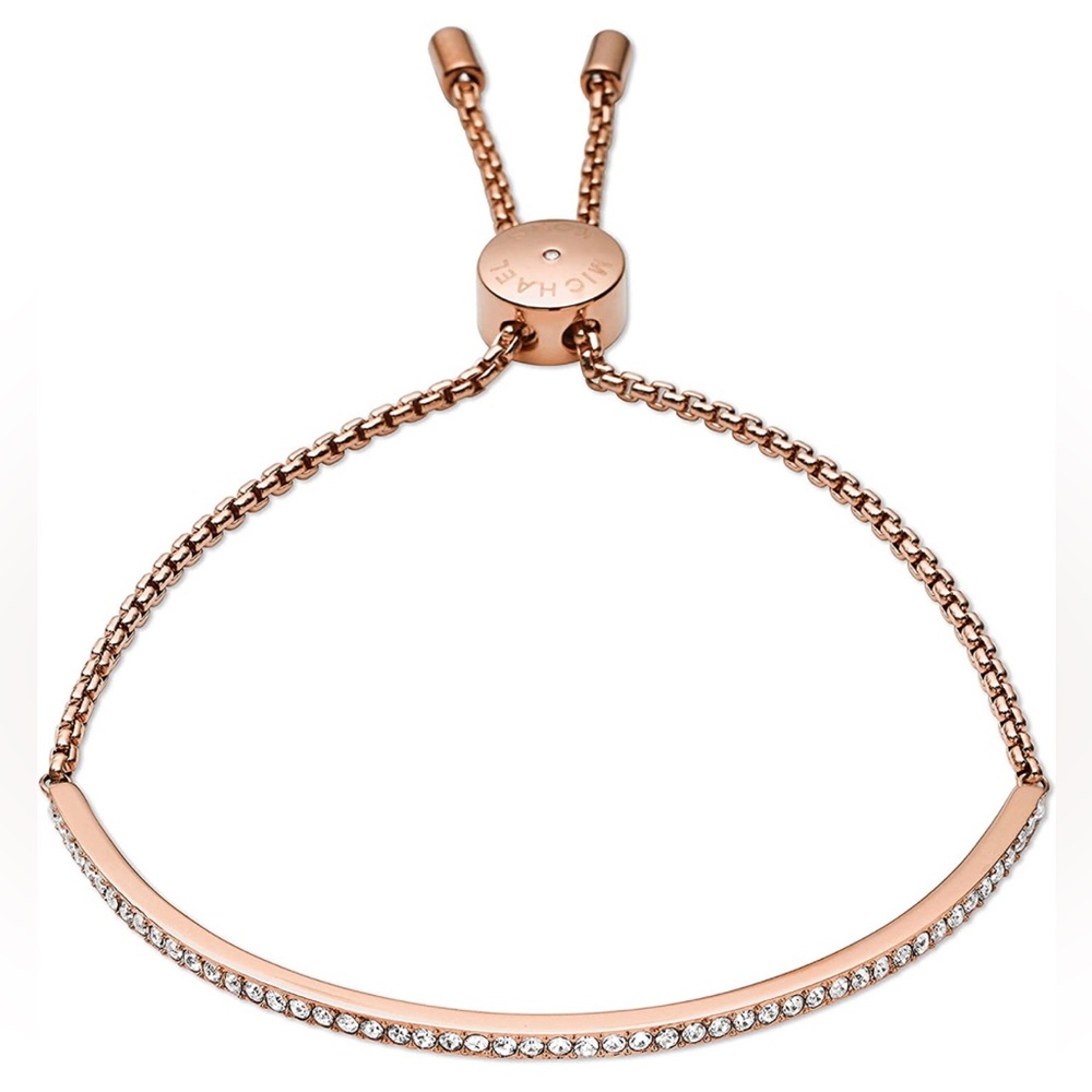 Rose Gold Michael Kors cubic zirconia bracelet
